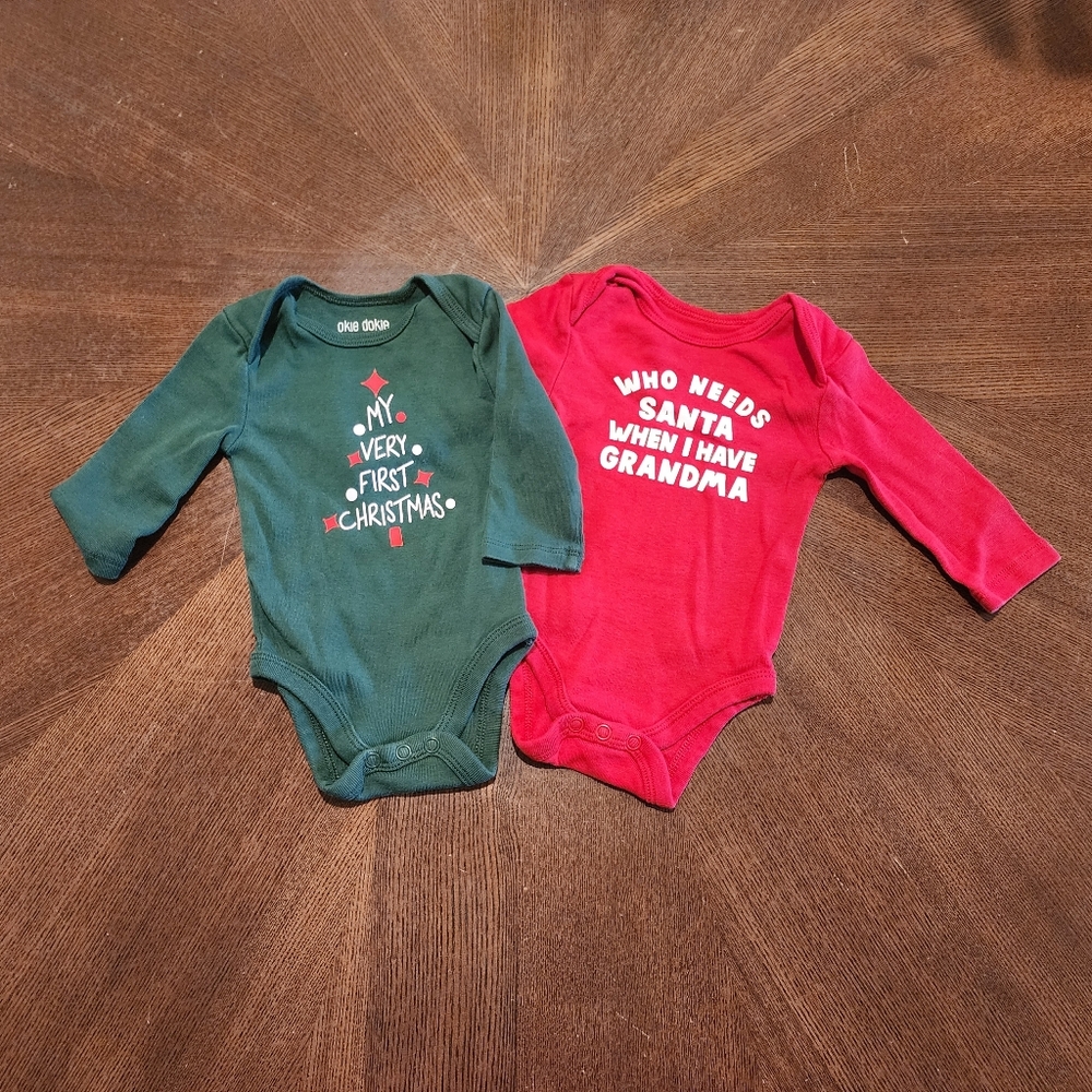 Baby Christmas Onsies 3mo